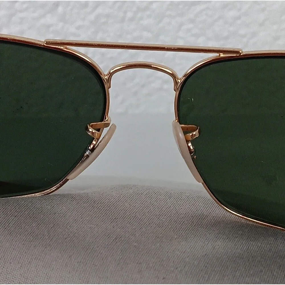 Ray Ban Sunglass Frames Gold Cravan Case Cleaning Cloth Needs Lens Flawed